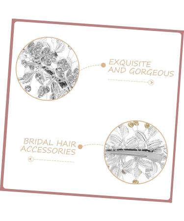 MAGICLULU Wedding Hair Clips Tiara Hair Barrettes Rhinestone Bobby Pins Hair Pin Silver Hair Clip Bridal Rhinestone Headpieces Rhinestone Hair Clip Hair up Miss Rhinestones Zinc Alloy - Buy Online on GoSupps.com