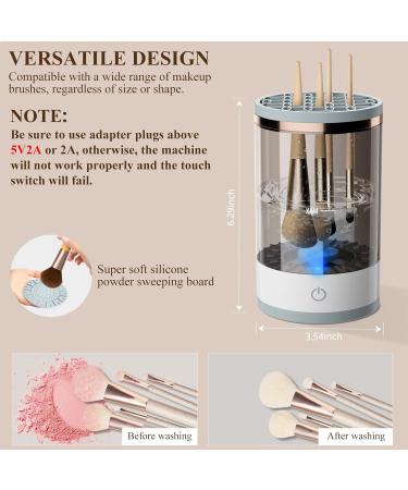Electric Makeup Brush Cleaner - Upgraded Automatic Spinning Cleaner & Mat | Ideal Gift for Women - International Shipping Available - Buy Online on GoSupps.com
