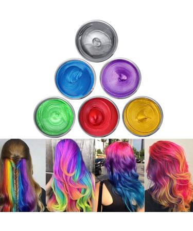 120g Hair Wax | Temporary Hair Color for Men & Women | Professional Styling Pomade | Long-lasting & Moisturizing | 6 Colors Available - Buy Online on GoSupps.com