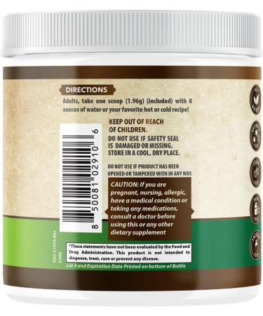 WHOLE WORLD WELLNESS Organic Mushroom Complex Powder | Immune Defense, Energy & Focus Support | Reishi, Lion's Mane, Chaga | Dairy Free & Soy Free | 60 Servings | Made in The USA. - Buy Online on GoSupps.com