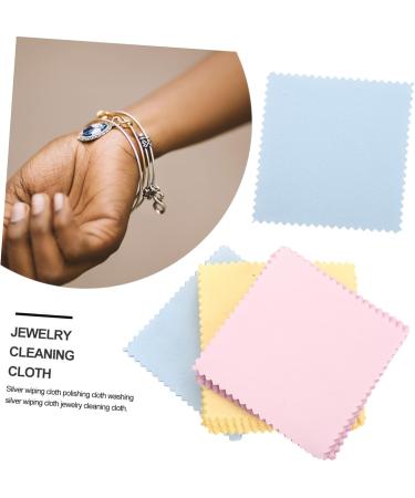 SEWOART 60pcs Microfiber Screen & Eyeglasses Cleaning Cloth - Silver & Gold Wiping Cloths for Lenses Jewelry and Electronics - Buy Online on GoSupps.com