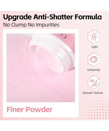 COSCELIA Acrylic Powder for Nails - 8g Transparent for 3D Nail Extensions | No Lamp Needed | Shop Internationally - Buy Online on GoSupps.com