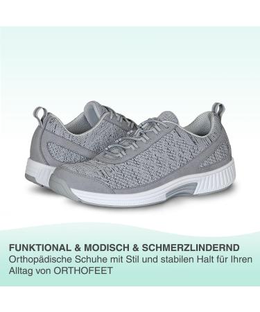 Buy Orthofeet Orthopedic Men's Sneaker Lava - 46 EU Wide Grey | Comfort & Support for All-Day Wear - Buy Online on GoSupps.com