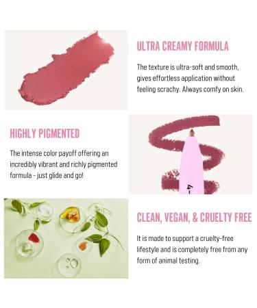 4 in 1 Makeup Pen: Eyeliner Lip Liner Brow Pencil & Highlighter - Travel-Friendly Cruelty-Free & Vegan Shade 03 - Buy Online on GoSupps.com