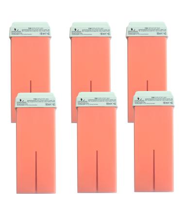 Dermawax Pink Titanium 6 pcs x 100 ml Refill Set Large roll- on cartridges Depilatory Wax for Waxing Body Hair removel