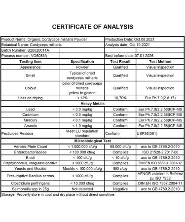 Myvial Bio Cordyceps Capsules | Vegan 120 Pieces | 60-Day Supply | 500mg | Immune Support & Endurance | Plastic-Free Packaging - Buy Online on GoSupps.com
