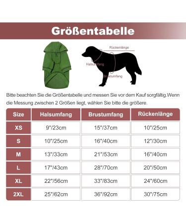Kickred XL Army-Green Dog Hoodie & Coat with Hat | Soft Breathable Winter Clothing for Large Dogs - Perfect for Indoor & Outdoor Use - Buy Online on GoSupps.com