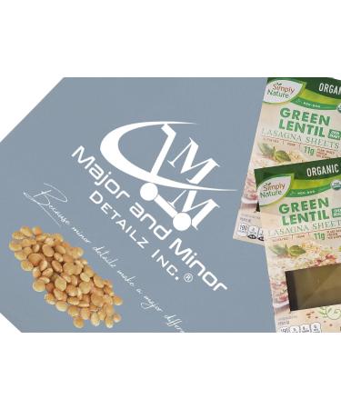 Simply Nature Green Lentil Lasagna Sheets Bundle Set - Vegan Organic Plant-Based Pasta, Non GMO, Gluten Free, Reusable Tote - Buy Online on GoSupps.com