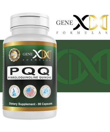 GENEX 20mg PQQ Pyrroloquinoline Quinone - 90 Capsules for Mitochondrial Cardiovascular & Cognitive Support - Non-GMO Gluten Free Vegetarian - Buy Online on GoSupps.com