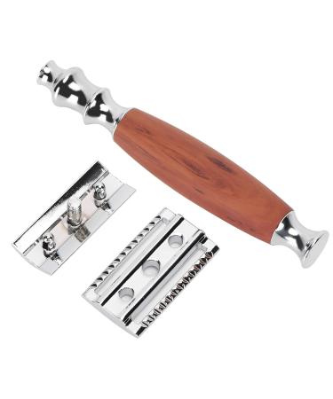 Eco-Friendly Safety Razor with Wooden Handle | Zero Waste Classic Double Edge Razor for Men | Sustainable Shaving Solution - Buy Online on GoSupps.com