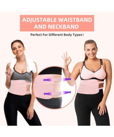 Castor Oil Pack Wrap 2Pack Organic Cotton Waist and Neck Oil Packs Reusable for Relieve Stress Liver Detox Sleep Aid Adjustable Compress Wrap Kit Washable (Pink) - Buy Online on GoSupps.com