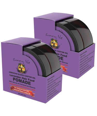 Sunny Isle Lavender Jamaican Black Castor Oil Hair Pomade 4oz (Pack of 2)