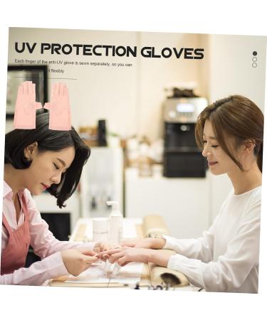 FRCOLOR 5 Pairs Sun Protection Half Finger Gloves Mittens UV Prevention Gloves Skin Protective Gloves Anti-uv Gloves Nail Art Gloves Salon Supply Protector Nylon Miss Manicure - Buy Online on GoSupps.com