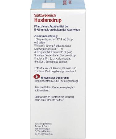 DAS gesunde PLUS Spitzwegerich Hustensirup 200 ml - Buy Online on GoSupps.com
