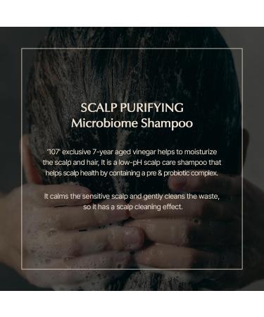 107 Purifying Microbiome Shampoo | Vinegar Cleanser for Dry Hair & Scalp | Deep Clean Refresh & Strengthen All Hair Types - International Shipping - Buy Online on GoSupps.com