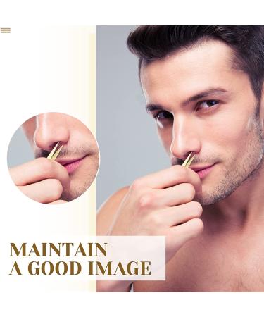 5-Piece Stainless Steel Nose Hair Scissor Set for Facial Grooming - Small Straight Tip Beauty Scissors for Hair, Mustache, Beard, and Eyebrow Trimming (Gold) - Buy Online on GoSupps.com
