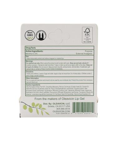 Natural Lip Balm by Oleavicin | Dry Lip Relief | Patented Moisturizing Formula for Chapped Lips | Organic Olive Leaf Extract (3) - Buy Online on GoSupps.com