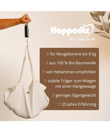 Hoppediz Baby Sling for Hanging Scales - Amsterdam Black Design | International Shipping Available - Buy Online on GoSupps.com