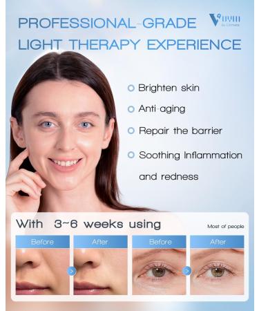 Light Therapy Mask - Ultra Lightweight 292 LEDs Infrared Device for Professional Skin Care & Photo Rejuvenation at Home - Buy Online on GoSupps.com