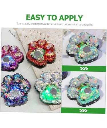 FRCOLOR Neck Masks Trendy Nail Charms 1 Set Nail Practice Holder Shine Training Rack Crystal Glue Fashion Show Hand Held Mirror 4.8x4.5cm fluorescent green - Buy Online on GoSupps.com