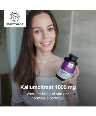 Be Healthy Group doo Potassium citrate 1000 mg per daily dose 180 tablets Optimal concentration Support for muscles nervous system and blood pressure GMOfree 3month supply - Buy Online on GoSupps.com