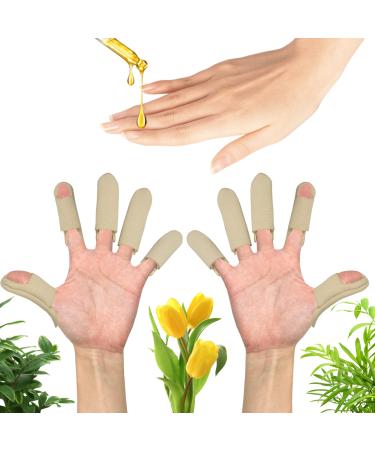 Canipha 10 pieces of castor oil pack for fingers Castor Oil Pack Castor Oil Pack Wrap castor oil pack finger wrap reusable castor oil pads for finger tingling finger arthritis