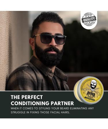 Premium Beard Balm for Men - Leave In Conditioner & Moisturizer with Natural Ingredients for Beard Growth - Lemongrass 30ml - Buy Online on GoSupps.com