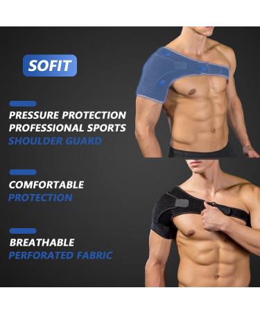 Buy Solo Actfit Adjustable Neoprene Shoulder Bandage - Injury Support & Pain Relief for Right & Left Arm - Elastic Sports Cuffs - Buy Online on GoSupps.com
