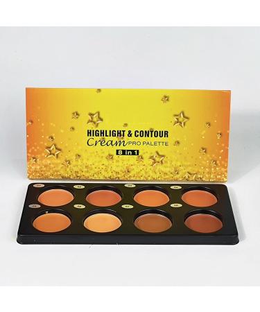  Niesel Facial contour corrective foundation lightweight cosmetic cream in 8 colors multi-palette beauty makeup corrector cream for women men women adults friends - Buy Online on GoSupps.com