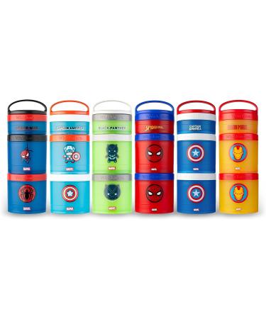 Whiskware Captain America Snack Cups for Kids | 3 Stackable Containers for School and Travel - Buy Online on GoSupps.com