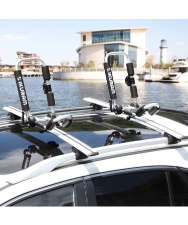 IKURAM R J-Style Folding 4-in-1 Roof Carrier Rack for Canoe, SUP, Kayaks, Surfboard, Ski Board - Universal Mount for SUV, Car, Truck - Buy Online on GoSupps.com