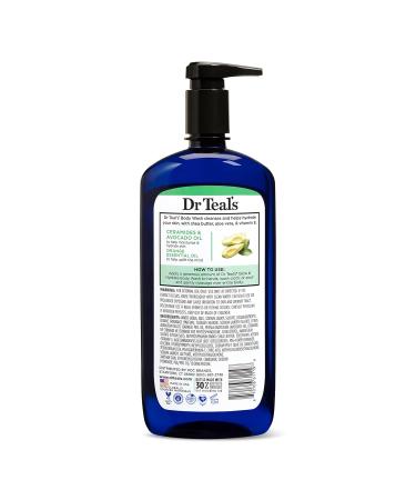 Dr Teal's Teal's Body Wash with Pure Epsom Salt Glow & Hydrate with Avocado 24 fl oz (Pack of 4) - Buy Online on GoSupps.com