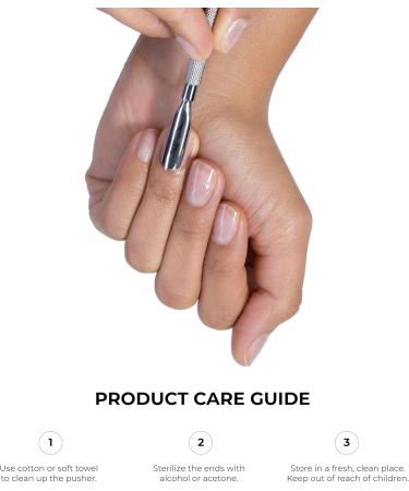 Nghia Pusher S-507 | Premium Double-Ended Stainless Steel Cuticle Pusher | Precision Nail Care Tool for Professionals & Home Use - Buy Online on GoSupps.com