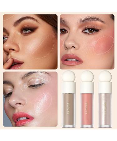 Erinde Liquid Highlighter Makeup Stick - Natural Glossy Finish Lightweight & Blendable Cruelty-Free Face Illuminator (1 Piece) - Buy Online on GoSupps.com