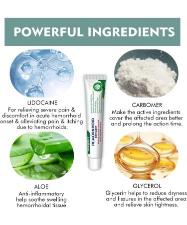 DERMFREE Hemorrhoid Ointment Care Instantly Relieves Swelling Pain Itching Burning and External Discomfort Helps to Protect Irritated Tissue 1.5Oz (1.5 Oz (Pack of 3) - Buy Online on GoSupps.com