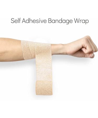 Metene Self Adhesive Bandage Wrap 12 Pack  Athletic Tape 2 Inches X 5 Yards  Sports Tape  Breathable  Waterproof  Elastic Bandage for Sports  Wrist and Ankle Wrap Tape  Non-Woven Bandage - Buy Online on GoSupps.com