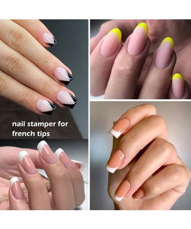 2.8CM Clear Jelly Silicone Nail Art Stamper with Scraper & Cap - Nail Transfer Templates Tools for Manicure - Buy Online on GoSupps.com