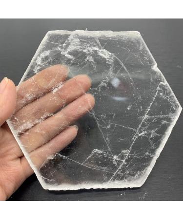 Crystal Natural Clear Gypsum Rhombus Shape Crystal Polished Stones Hand Carved Home Decoration Gifts Can be Used for JZIGTDEM - Buy Online on GoSupps.com