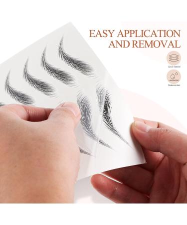 NUOBESTY Autocollants pour Sourcils 6D Effet Poil Poil tanches 6 Feuilles Noirs Faux Sourcils Temporaires R alistes pour Maquillage et Entretien Quotidien - Buy Online on GoSupps.com
