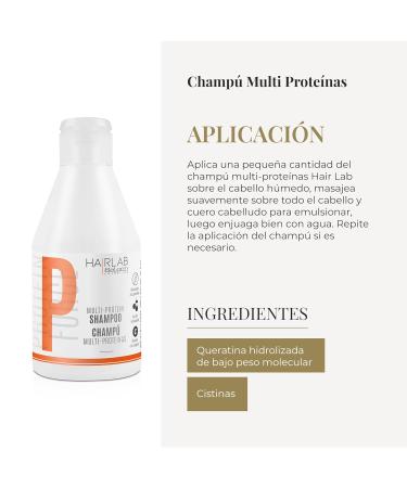 Salerm Cosmetics HAIRLAB Multi-Protein Shampoo 10.6 oz - Nourishing & Hydrating Hair Care for All Hair Types - International Shipping Available - Buy Online on GoSupps.com