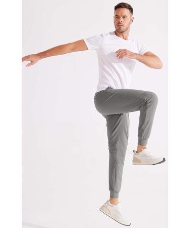 Libin Men's Golf Pants - Stretch Slim Fit Jogging Suit Pants Gray XL | Comfortable Chino Fabric with Pockets for Sports - Buy Online on GoSupps.com