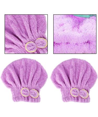 2-Piece Microfiber Hair Towel Set with Bowknot - Soft Headscarf for Women | Perfect for Bath & Make-Up - Buy Online on GoSupps.com