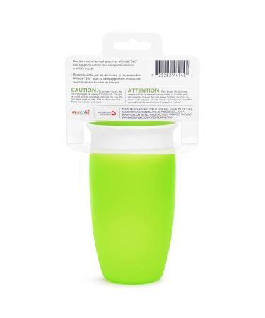 Munchkin Miracle 360 Toddler Sippy Cup 10oz - Green | Leak-Proof Spill-Proof Design - Buy Online on GoSupps.com