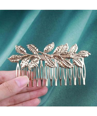 YHEAKNE Boho Wedding Hair Accessories - Gold Lattice Hard Camp with Headgear & Side Comb for Brides & Bridesmaids - Buy Online on GoSupps.com