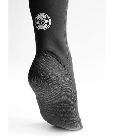 Neoprene Water Fin Sock 3MM | Thermal Beach Sock for Men and Women | Anti-Slip Flexible Design for Diving, Snorkeling, Surfing, and More | Black - Medium - Buy Online on GoSupps.com