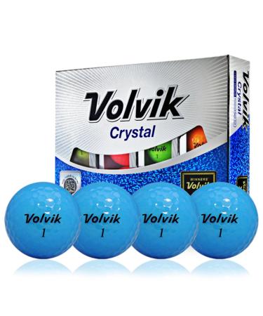 Volvik Crystal Golf Balls (One Dozen) Blue