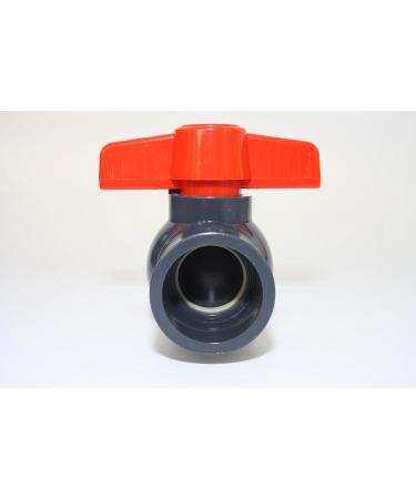 Buy 32mm PVC-U Ball Valve with 2 Adhesive Sockets - 10 Bar DIN 8063 for International Shipping - Buy Online on GoSupps.com