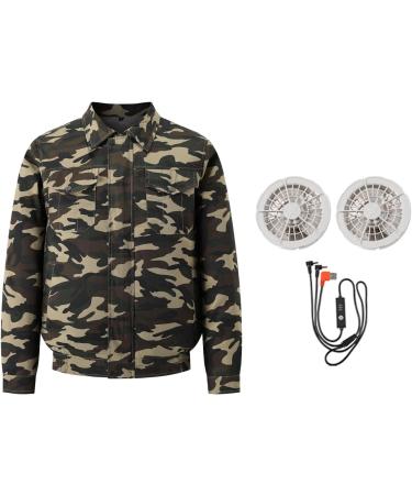 USB Cooling Jacket for Men - 4 Wind Speeds Easy to Clean XL Camouflage - Perfect for Outdoor Activities - Buy Online on GoSupps.com