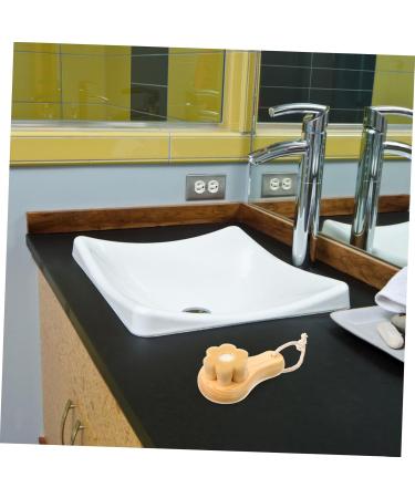 HAPINARY Face Exfoliator artificial fiber wooden handle wooden Pore Brush skin care tools washbasin skin care soft fur cleasing milk face dry brush dry brushing the face face scrub brush - Buy Online on GoSupps.com