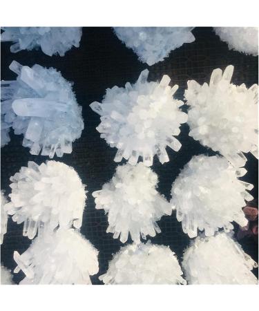 Natural Crystal Cluster White Specimen Ore Quartz Reiki Stone Ra Crystal Home Decor Full of Texture (Size : 300-400g) - Buy Online on GoSupps.com